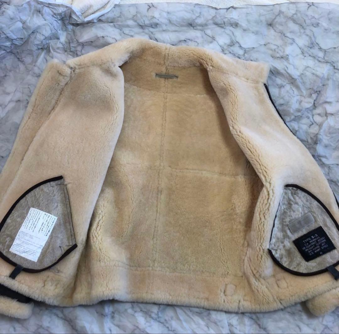 ヴィンテージ B-3 レザージャケット リアルムートン Aero Bomber