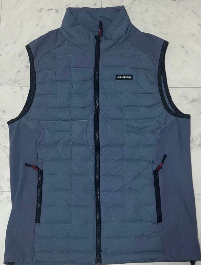 ブリーフィングゴルフ　ハイブリッドダウン　メンズ　ブルー　M