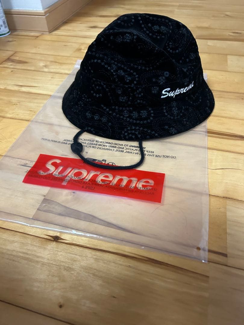 帽子 FW23 Supreme Velvet Paisley Boonie M/L