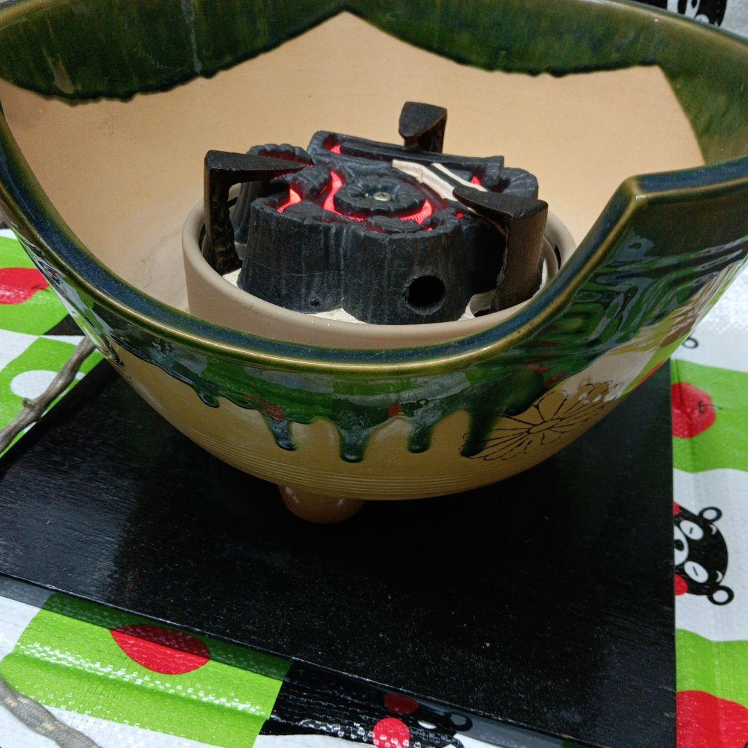 美品 野々田商店 風炉型電気熱器 茶道具 電熱式炭型ヒーター　表千家