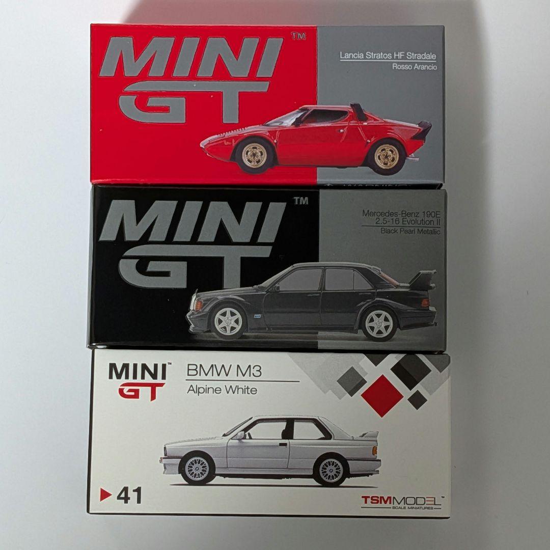 MINI GT  M3 メルセデス 190E ストラトス 開封品3台セット