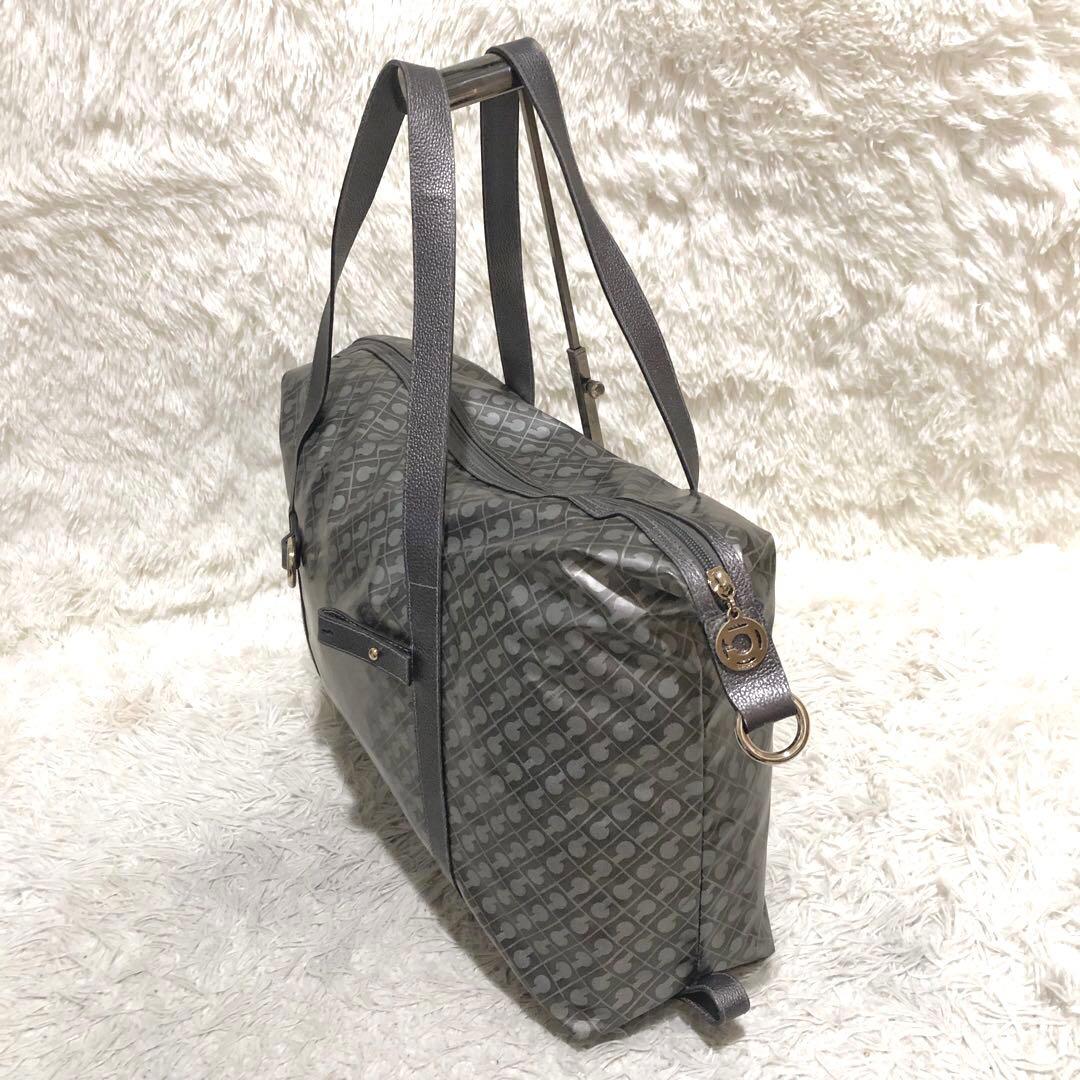 新品同様✨ゲラルディーニ　 ボストンバッグ　 大容量　ソフティ　 グレー系