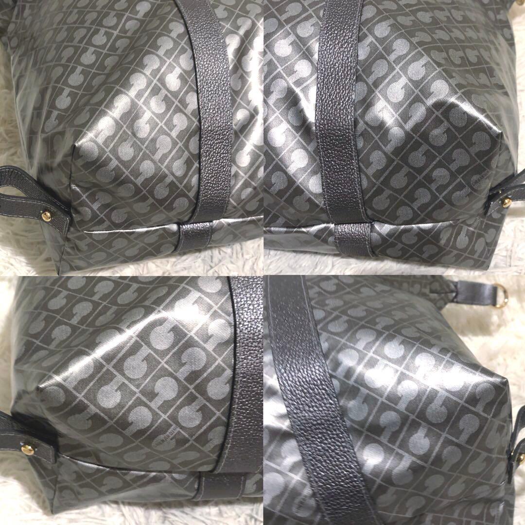 新品同様✨ゲラルディーニ　 ボストンバッグ　 大容量　ソフティ　 グレー系