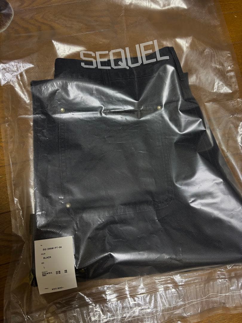 【L_定価52800円】sequel duck painter pants 黒