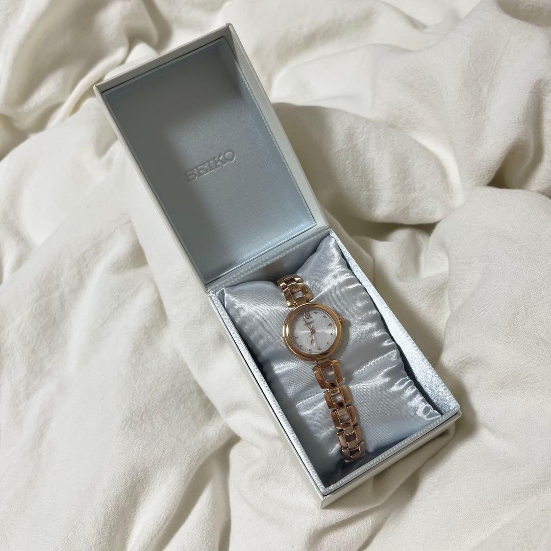 新品　セイコーセレクション　腕時計 SWFA196 ソーラー ピンクゴールド