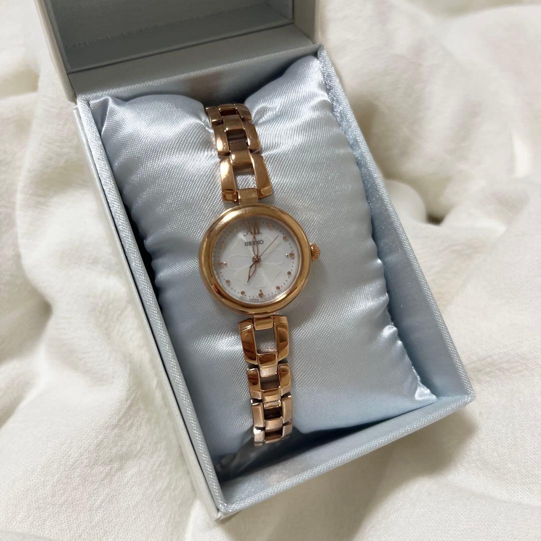 新品　セイコーセレクション　腕時計 SWFA196 ソーラー ピンクゴールド