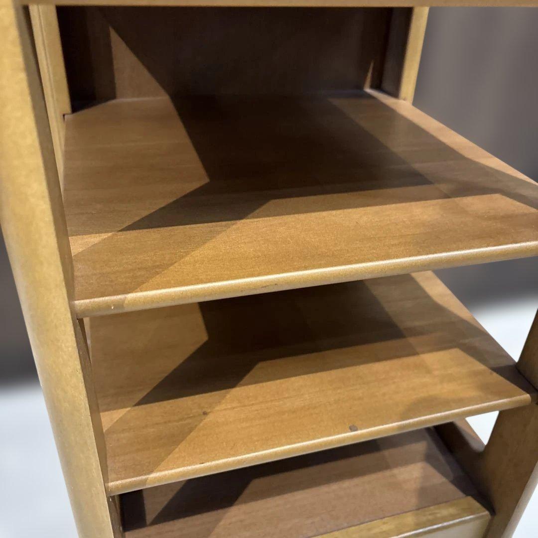 カリモク　天然木　6段スリッパラック