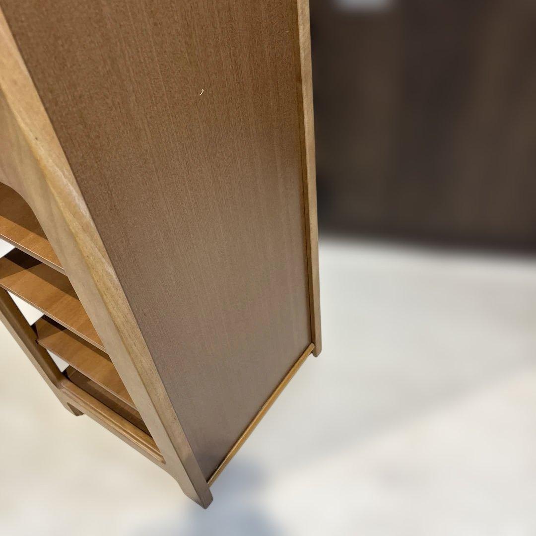 カリモク　天然木　6段スリッパラック