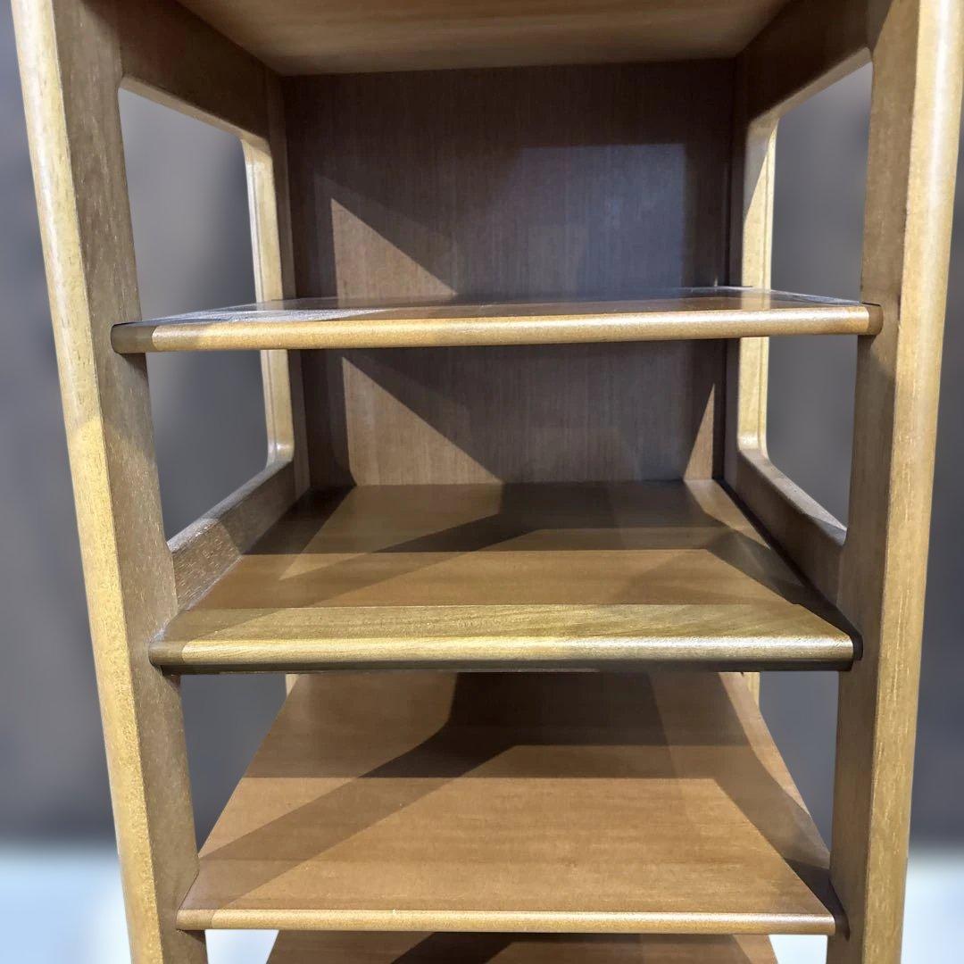 カリモク　天然木　6段スリッパラック