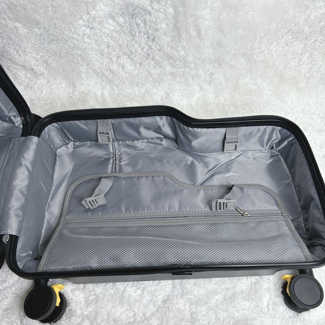 【希少】キッズトラベルmini キャリーケース 機内持ち込み ブラック ケース付