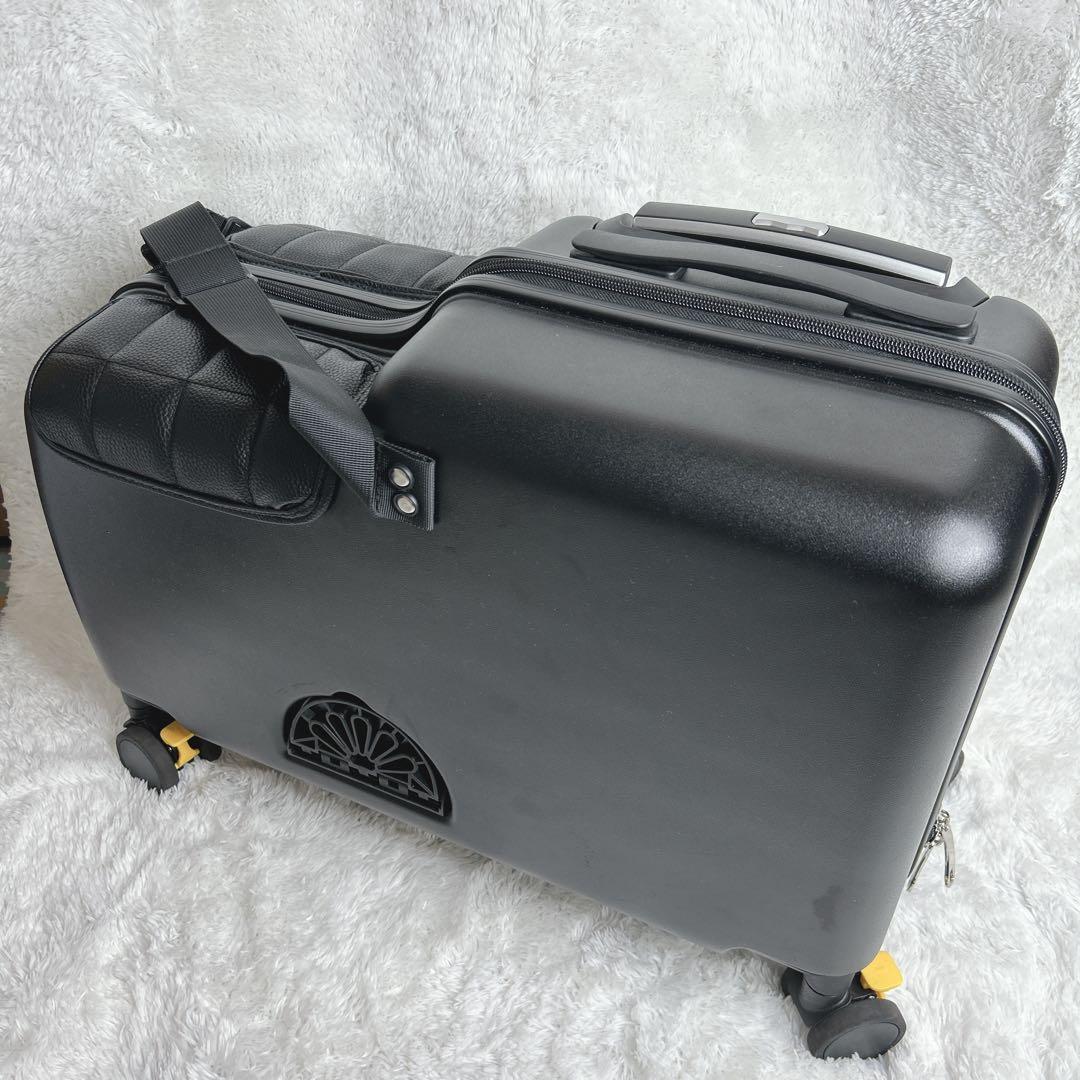 【希少】キッズトラベルmini キャリーケース 機内持ち込み ブラック ケース付