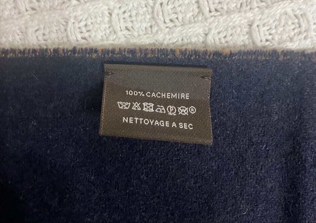 エルメス マフラー 美品 カシミヤ 100%