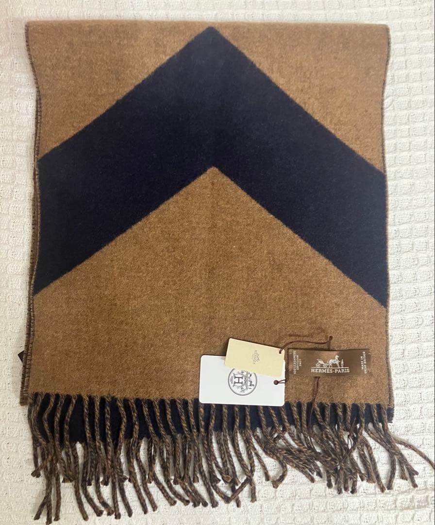 エルメス マフラー 美品 カシミヤ 100%