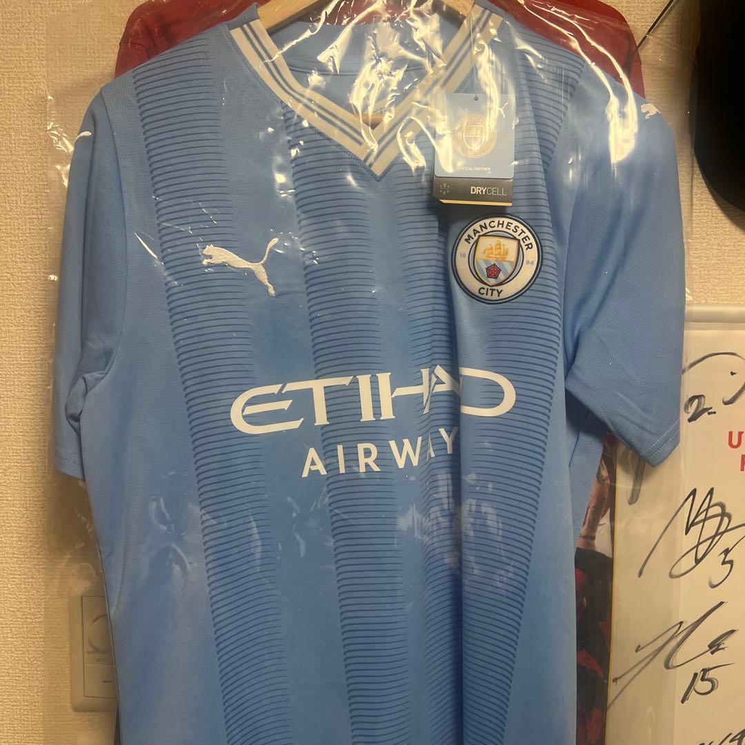 マンチェスター　シティ 23/24 ホームユニフォーム グリーリッシュ