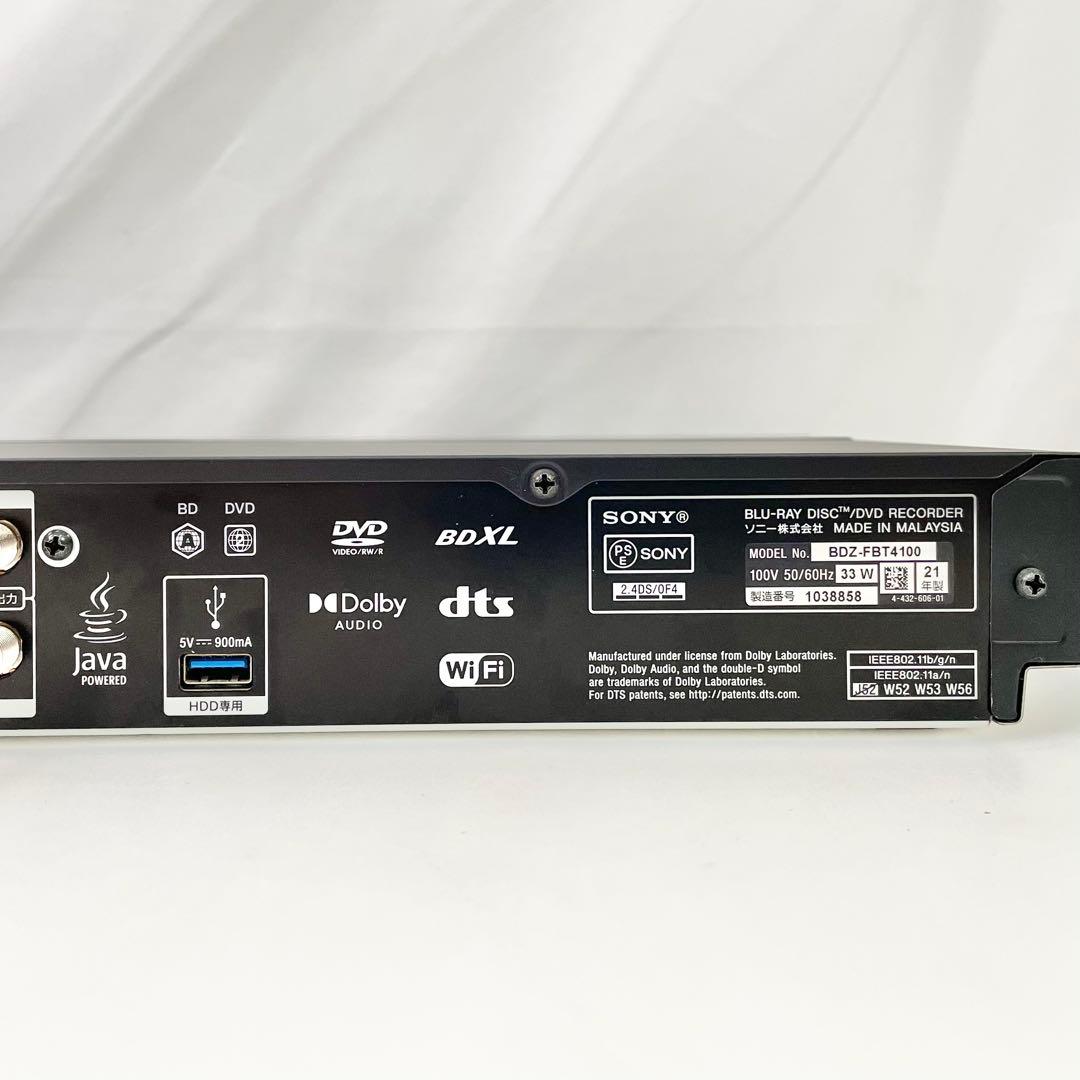 ◎ SONY BDZ-FBT4100 4K ブルーレイ DVDレコーダー