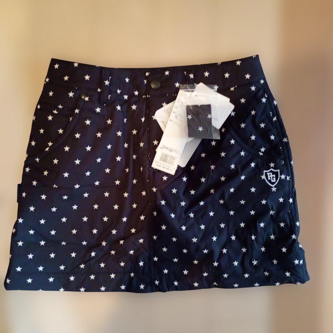 PEARLY GATES 星柄スカート ネイビー