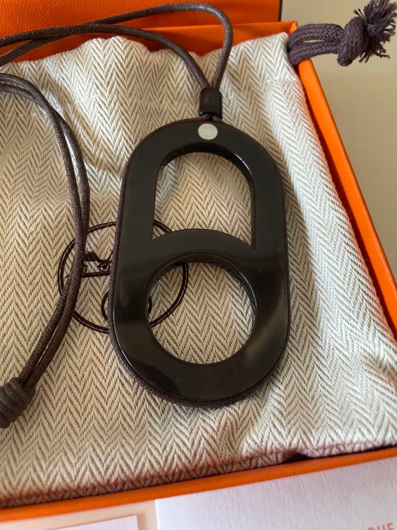 HERMES エルメス　バッファローホーン　ネックレス　セリエ