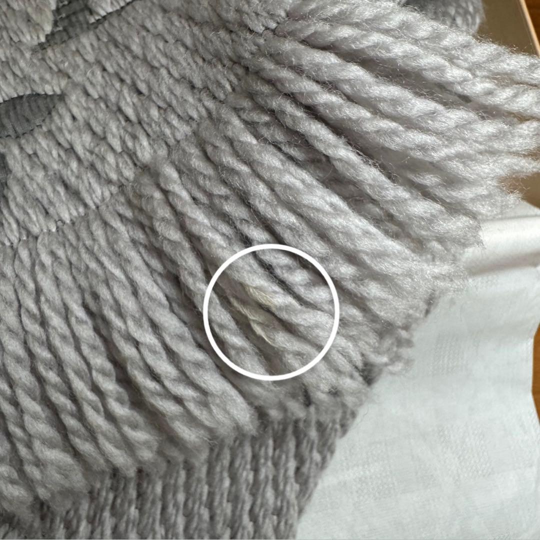 Louis Vuitton エシャルプロゴマニア グレー マフラー