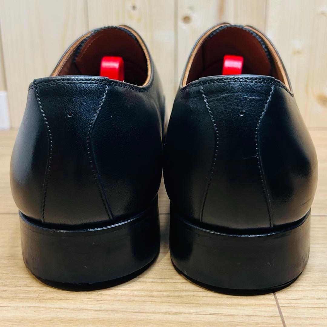 【未使用級】スコッチグレイン ストレートチップ 内羽根 25cm F-0350