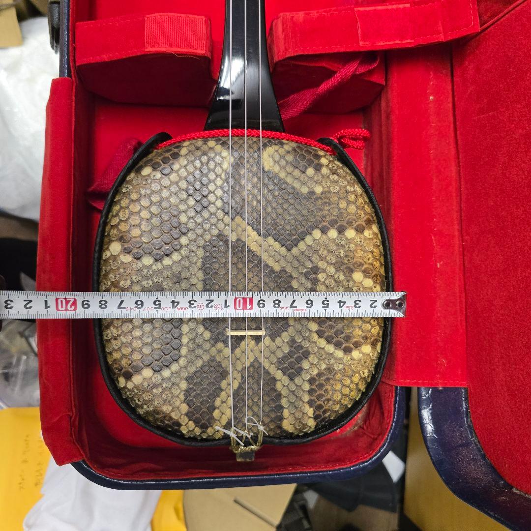 ビンテージ　三味線本体 蛇味線 ケース付き