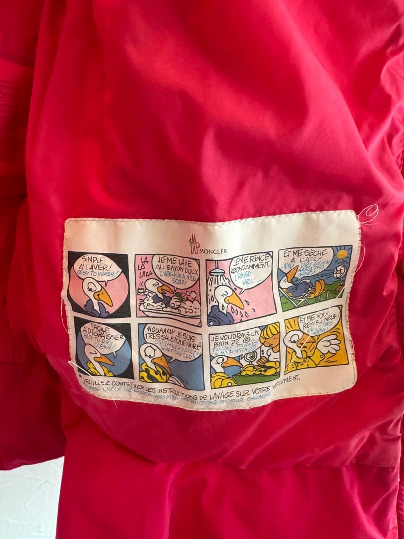 モンクレール　MONCLER 赤 ダウンコート　6Ａ116cm