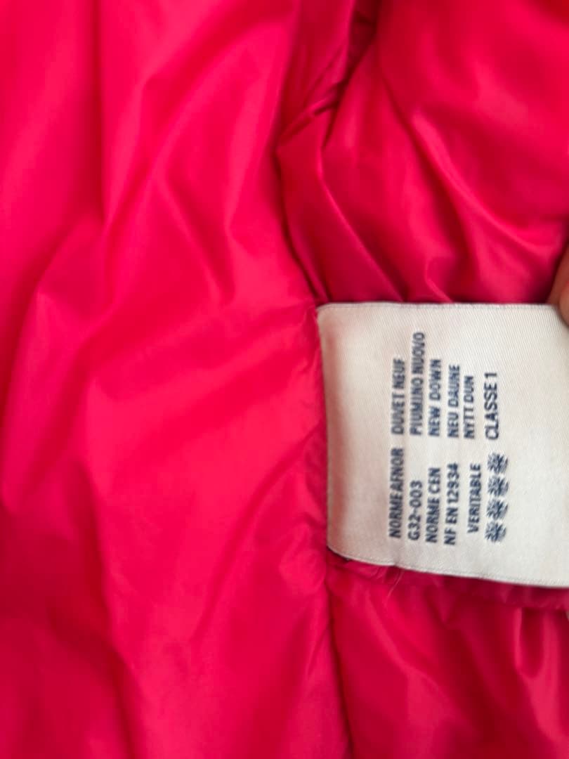 モンクレール　MONCLER 赤 ダウンコート　6Ａ116cm