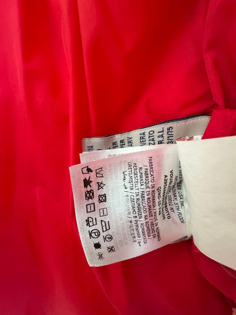 モンクレール　MONCLER 赤 ダウンコート　6Ａ116cm