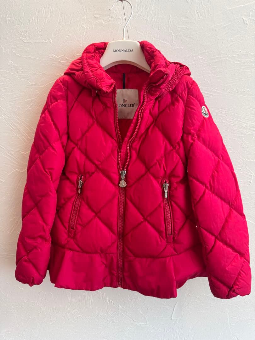 モンクレール　MONCLER 赤 ダウンコート　6Ａ116cm