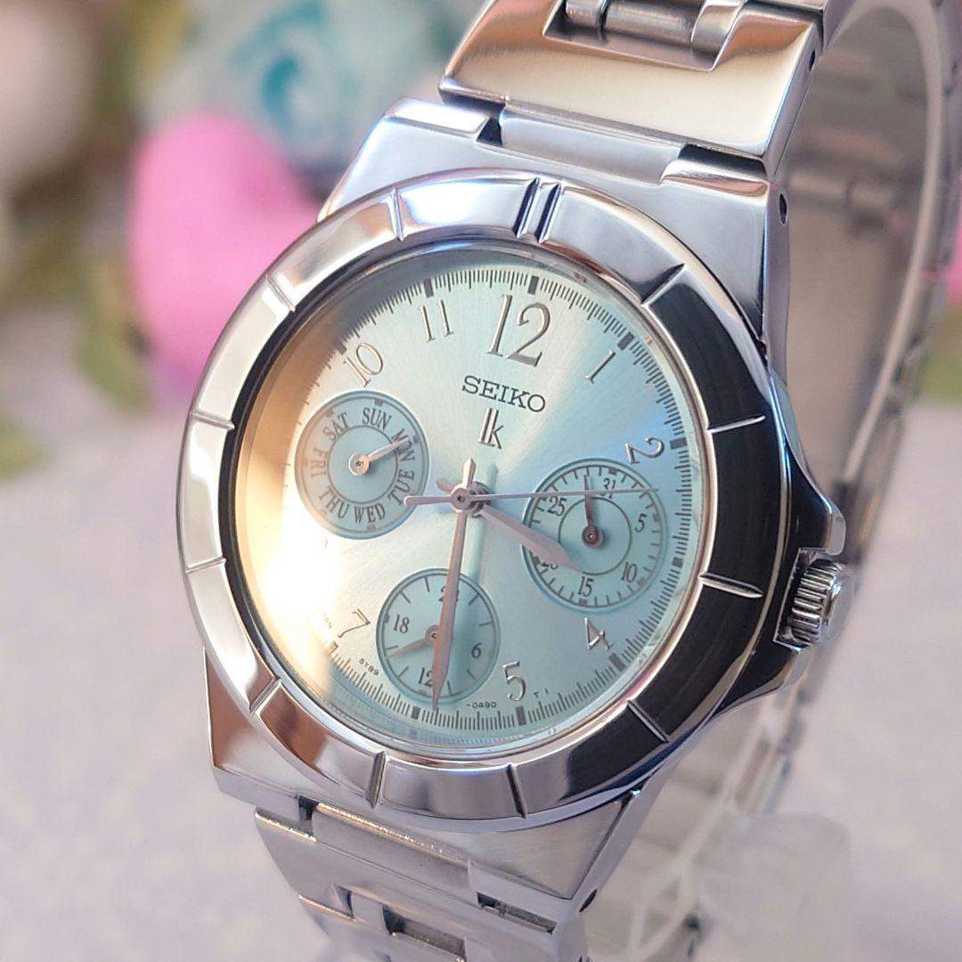 値下げ中❗️セイコールキア腕時計SEIKO LUKIAレディース5Y89ブルー