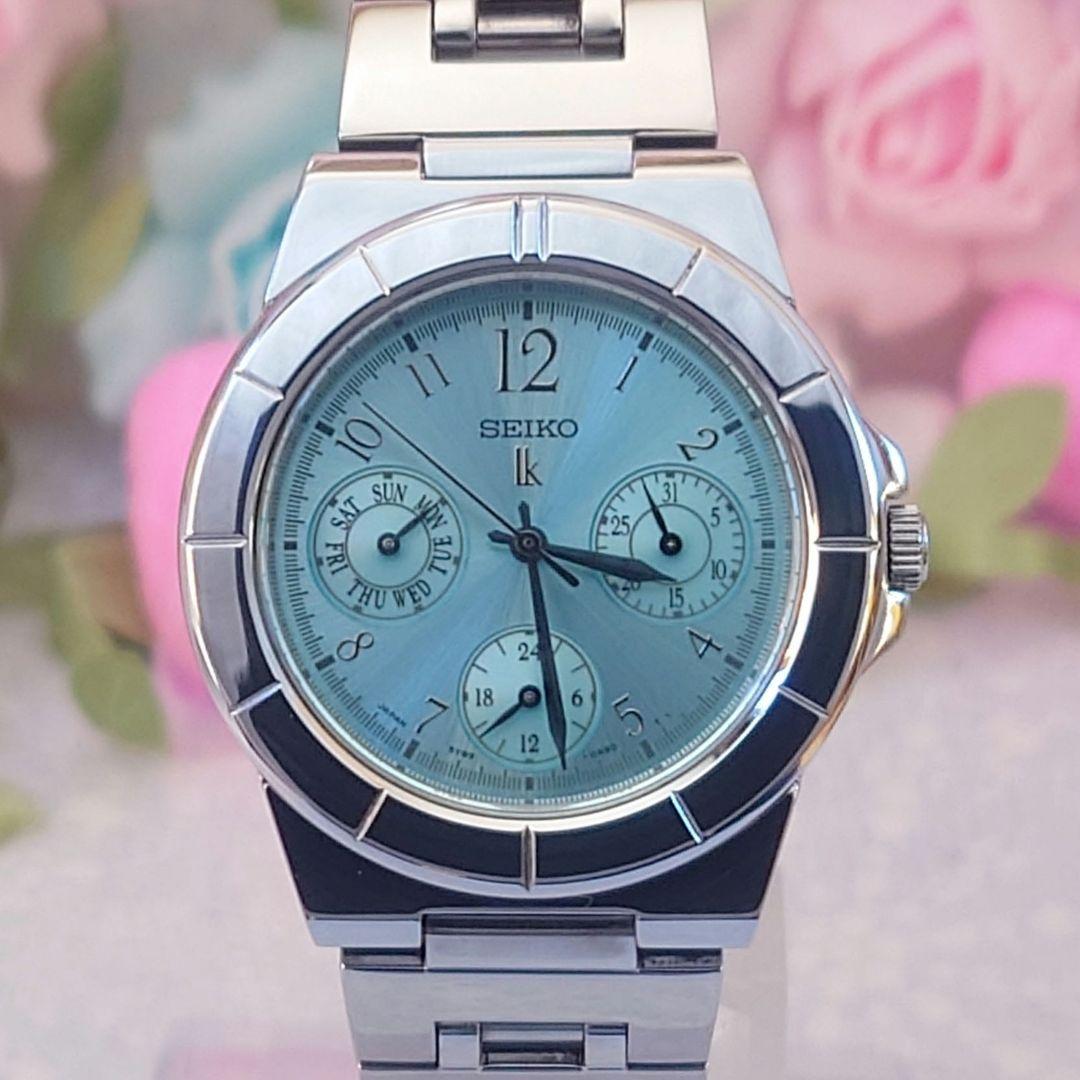 値下げ中❗️セイコールキア腕時計SEIKO LUKIAレディース5Y89ブルー