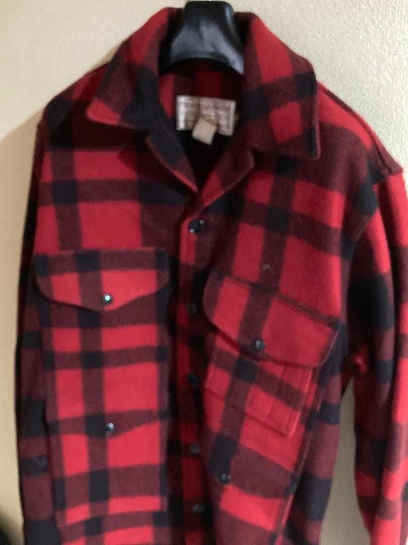 Filson フィルソン　マッキーノウールシャツジャケット　赤黒　38