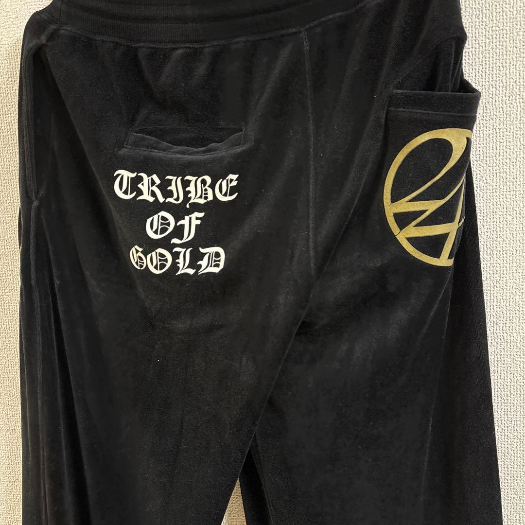 24karats ベロアスウェット上下　セットアップ ジップアップパーカー M