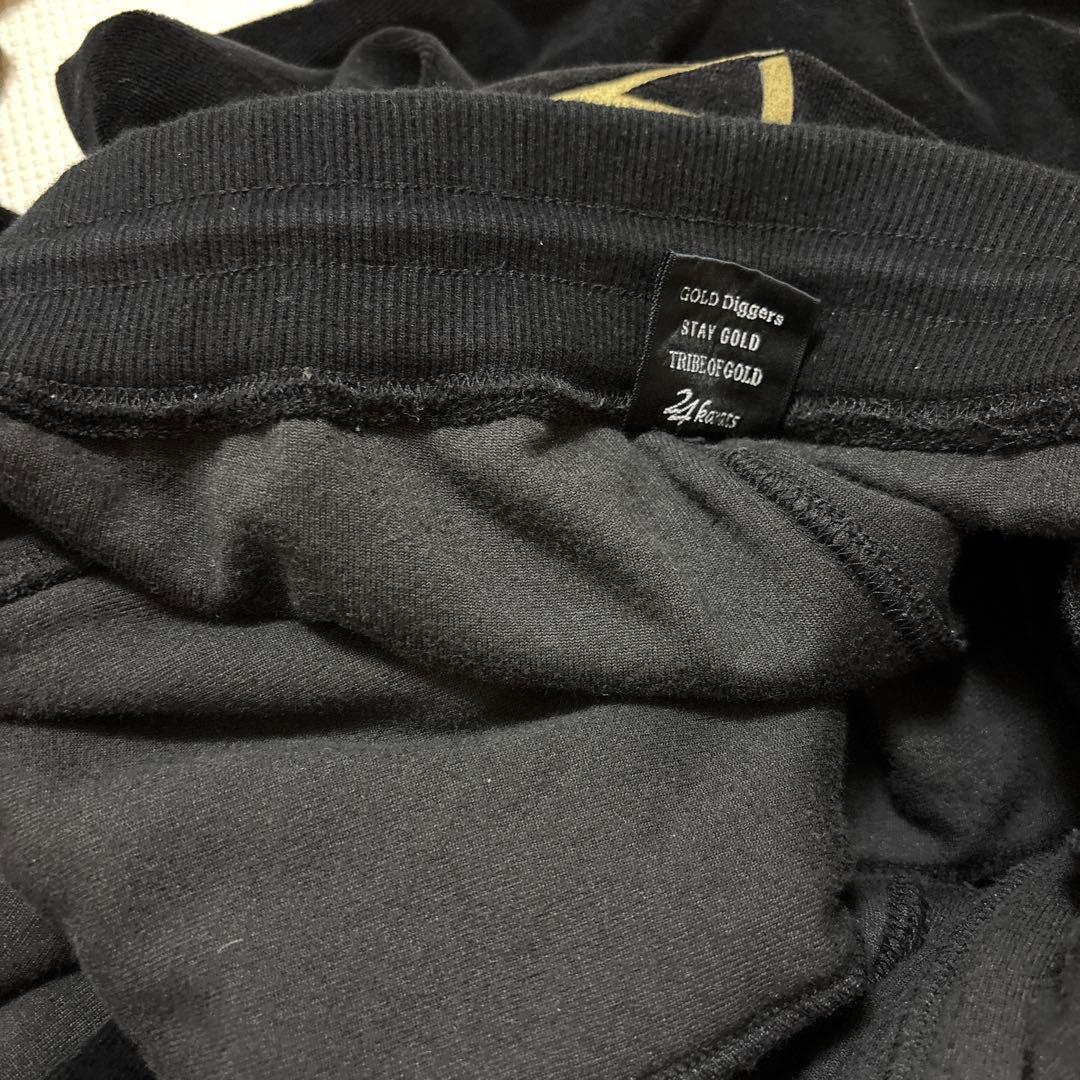 24karats ベロアスウェット上下　セットアップ ジップアップパーカー M