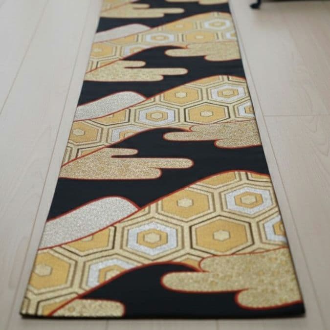 豪華 袋帯 正絹 六通柄 金銀糸 雲取り亀甲文様 振袖 訪問着 成成人式 結婚式