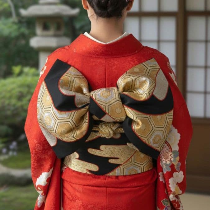 豪華 袋帯 正絹 六通柄 金銀糸 雲取り亀甲文様 振袖 訪問着 成成人式 結婚式