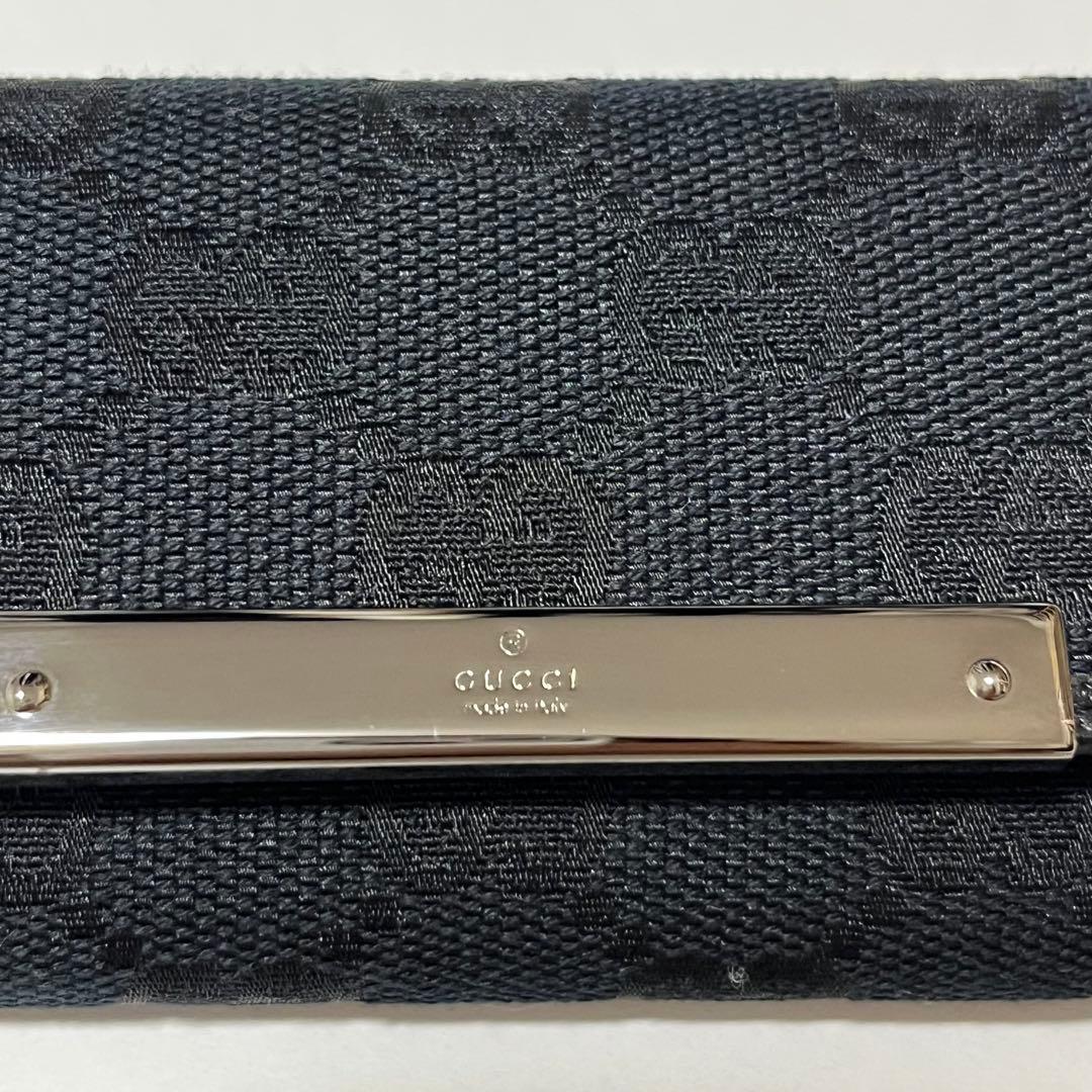 未使用級✨️箱付き　GUCCI キーケース　GG柄　ブラック キャンバス 6連