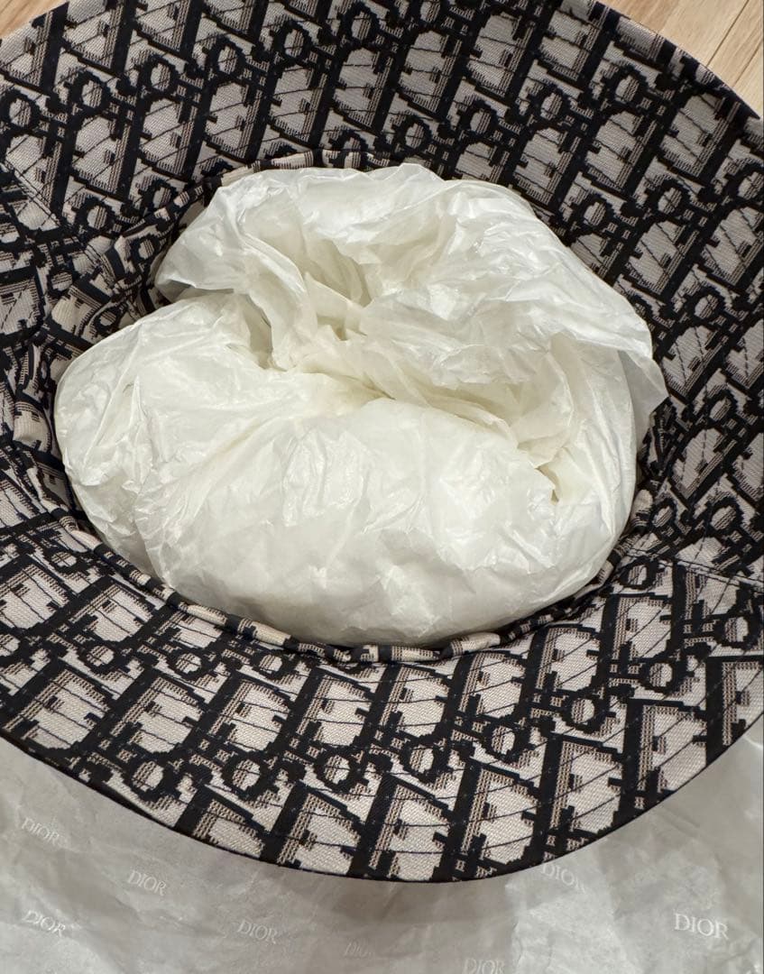 Christian Dior バケットハット 58 ディオール　ブラック