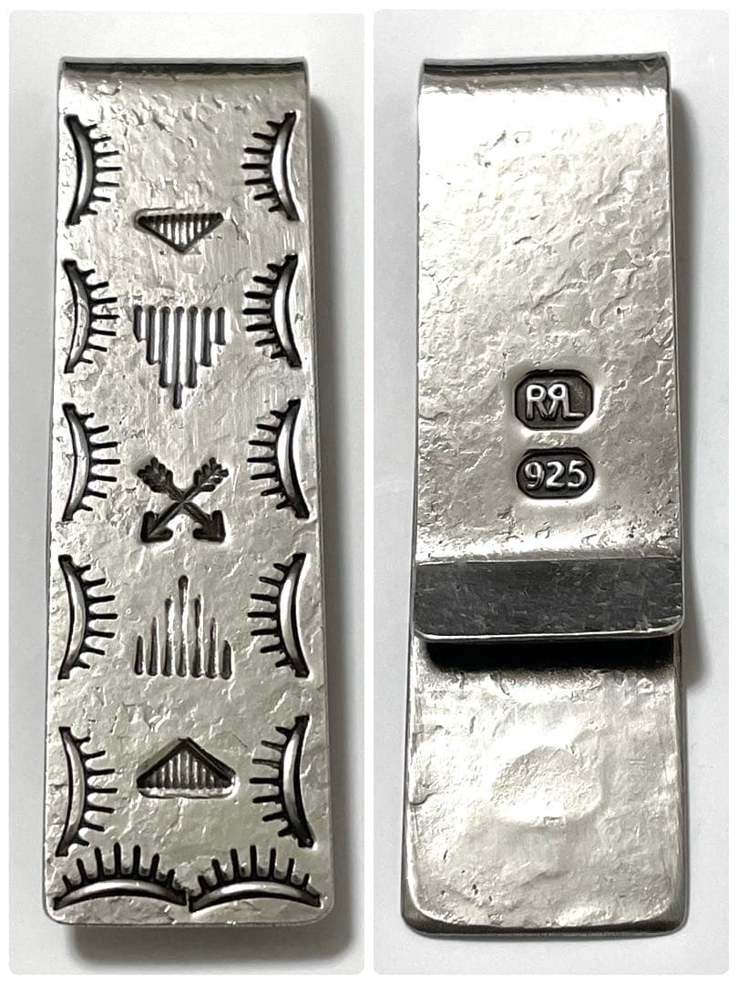 【良品】RRL マネークリップ ナバホ Silver925 ハンドメイド