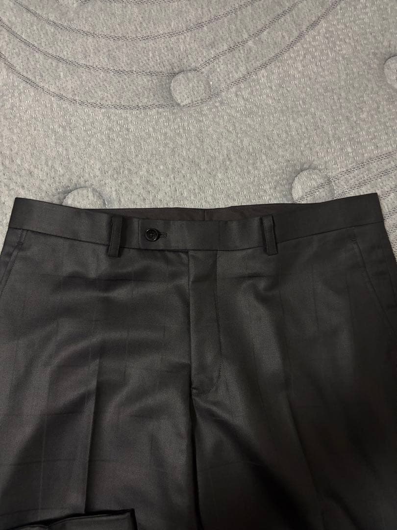 【新品】スリーピース　セットアップ　ブラックシャドウブロックチェック　AB5