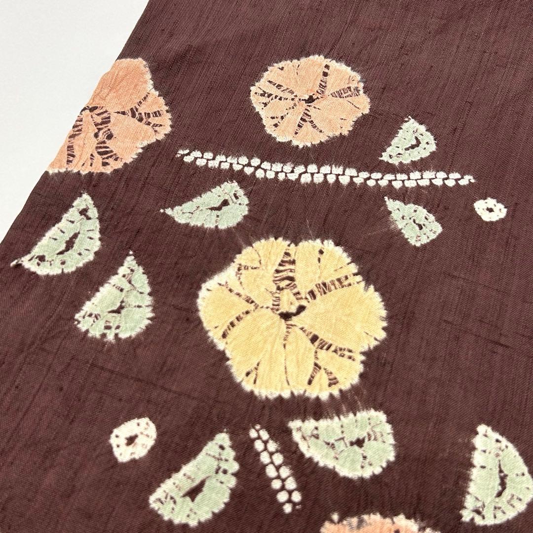 【着物と帯 時流】N2671s◇正絹 九寸名古屋帯◇紬 絞り 未使用品