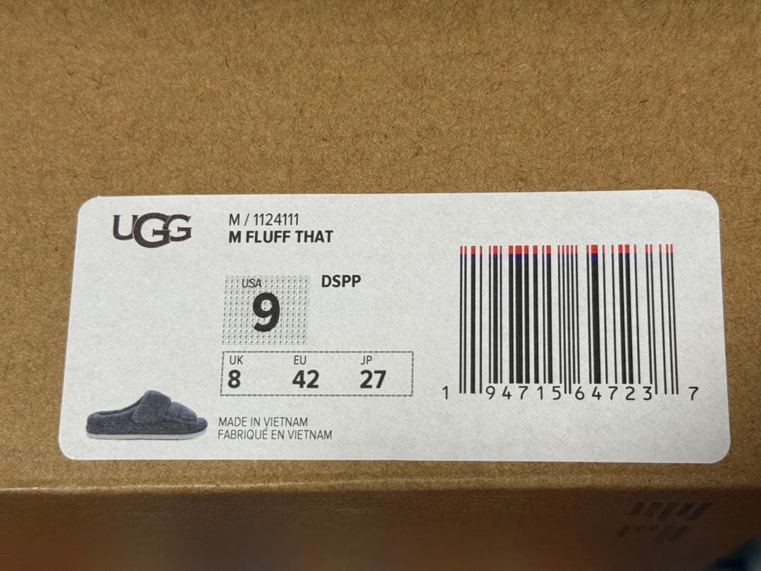 値下げ 新品未使用UGG 27cm ネイビー M FLUFF THAT