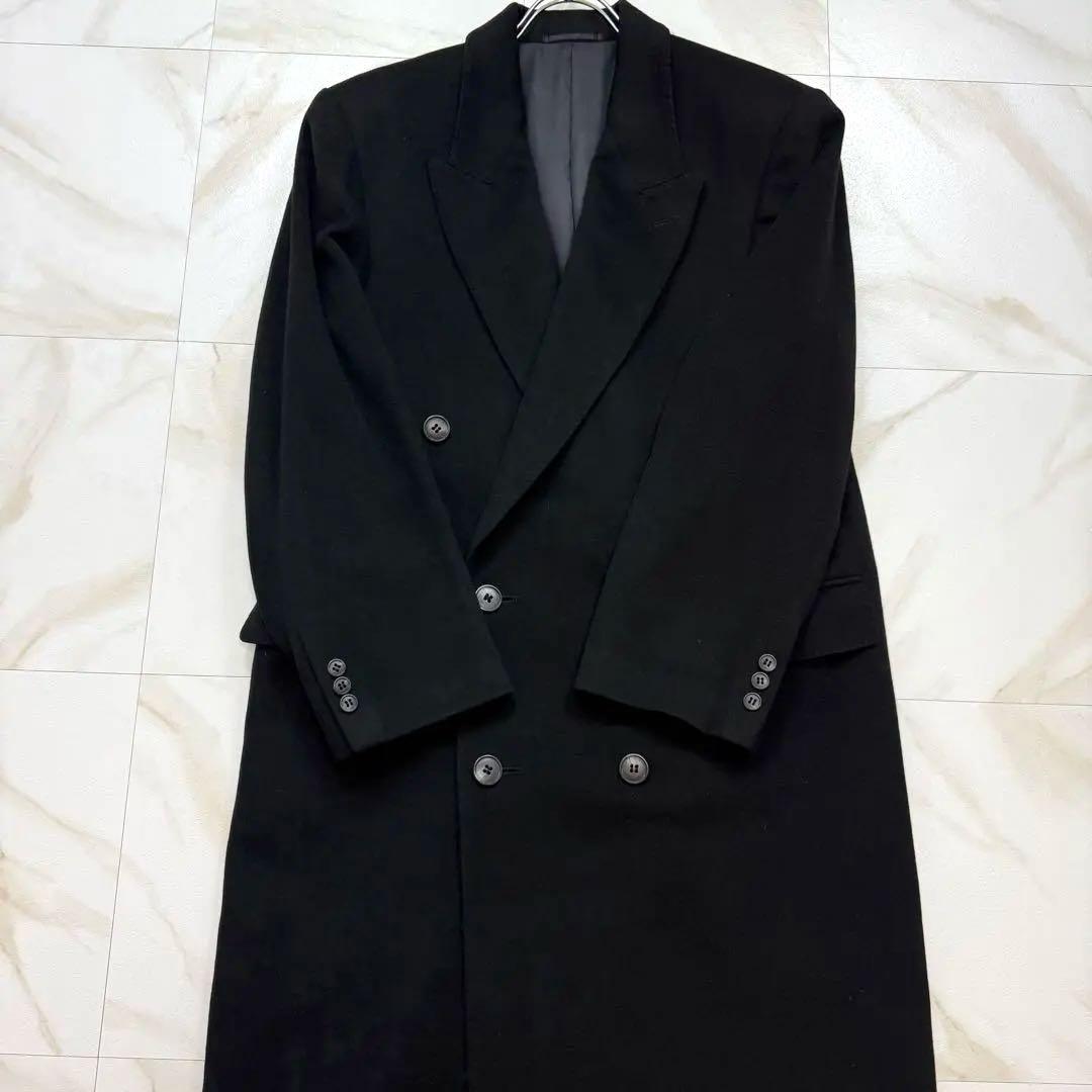 美品✨ダブルブレスト チェスターコート カシミヤ100% ロング丈