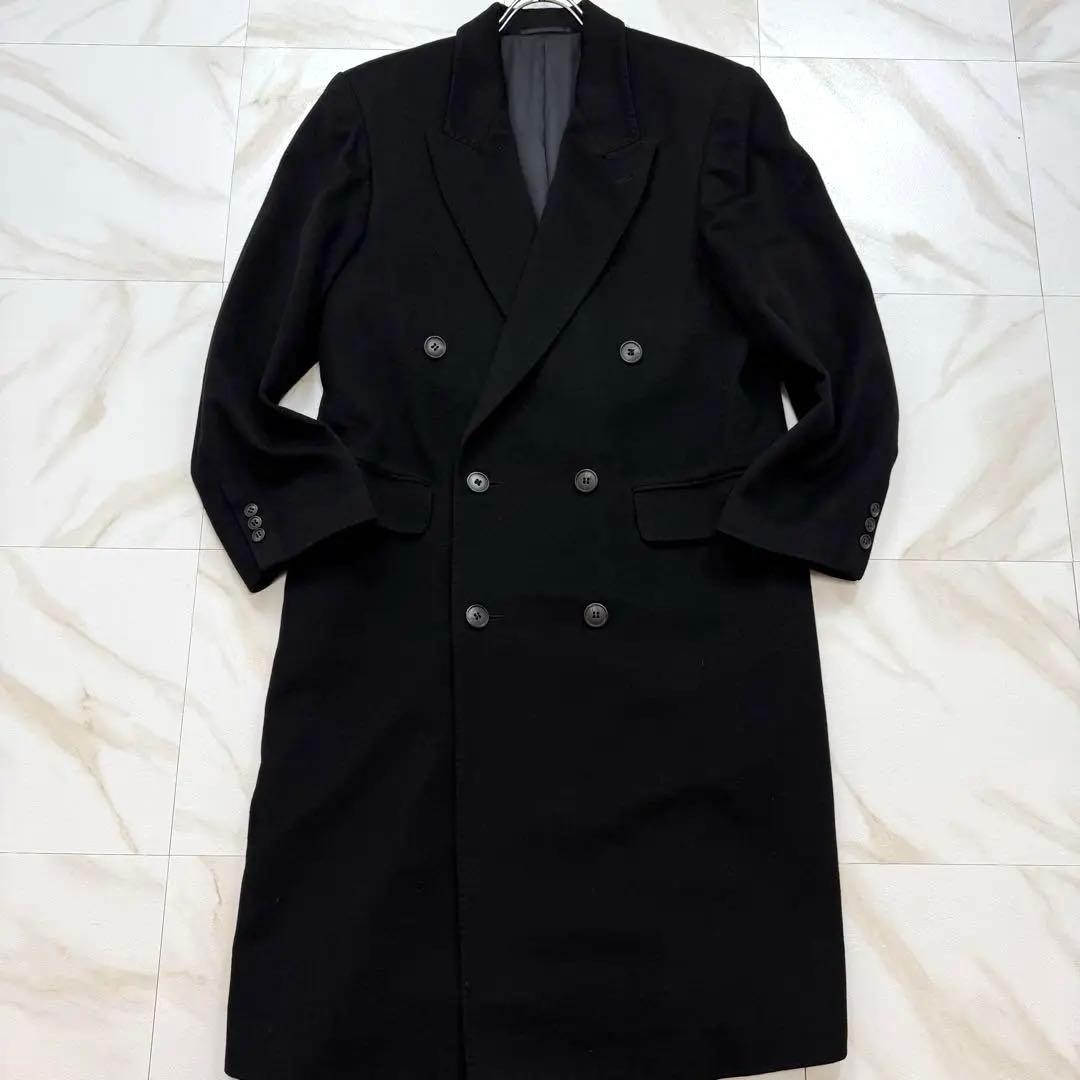 美品✨ダブルブレスト チェスターコート カシミヤ100% ロング丈