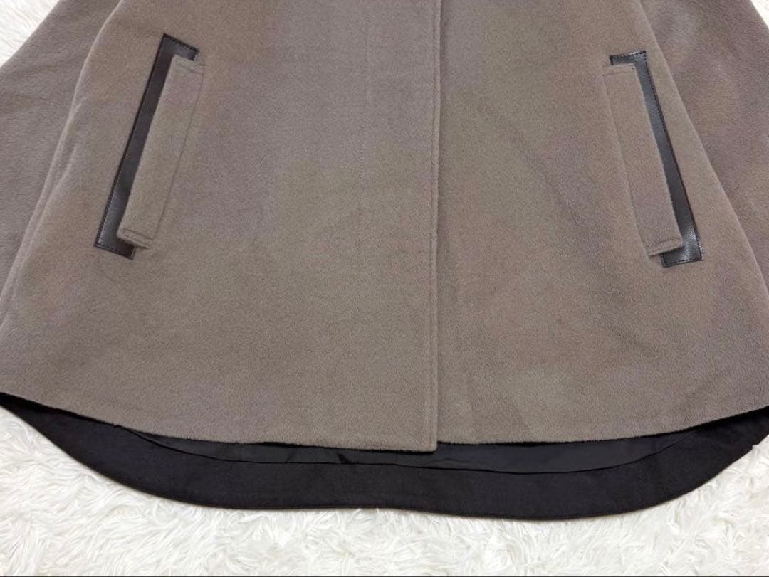 K.T KIYOKO TAKASE アンゴラウール Ａラインショートコート 9号