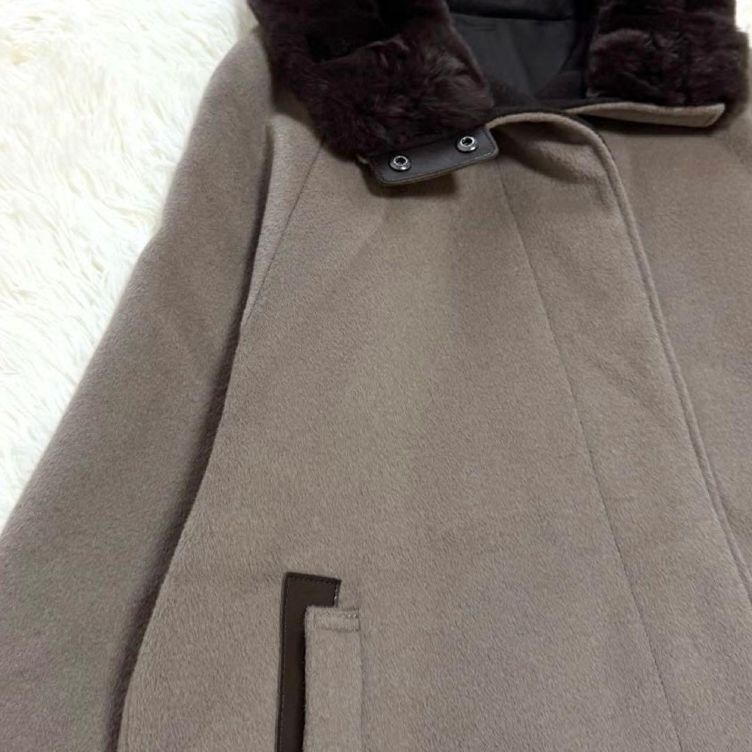 K.T KIYOKO TAKASE アンゴラウール Ａラインショートコート 9号