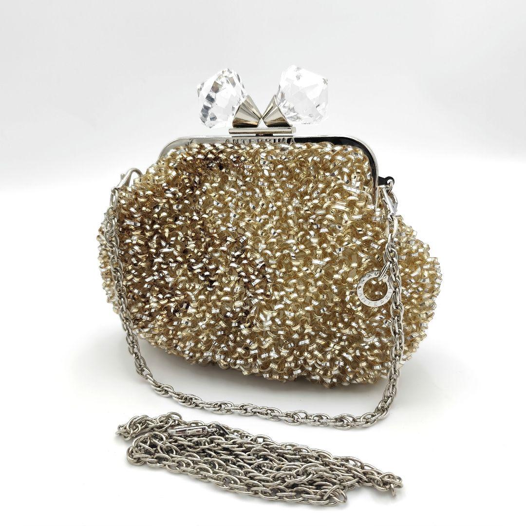 美品 ANTEPRIMA ワイヤーバッグ ゴールド ショルダー 2way