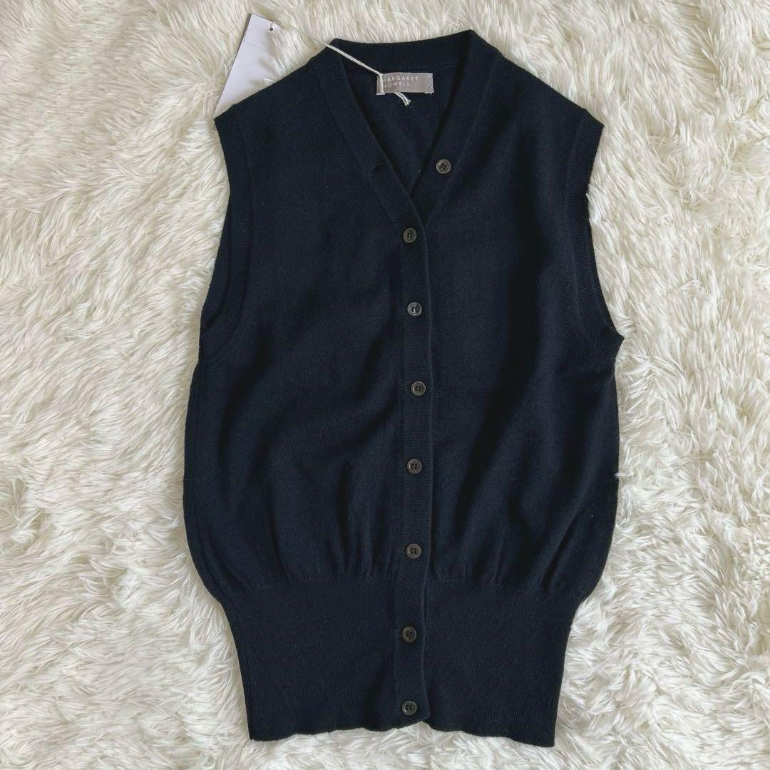 ✨タグ付き未使用✨マーガレットハウエル カシミヤ100% ニットベスト 2way