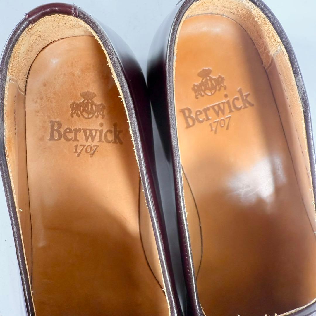 【未使用級】Berwick 　バーウィック　ビットローファー(42)革靴　茶