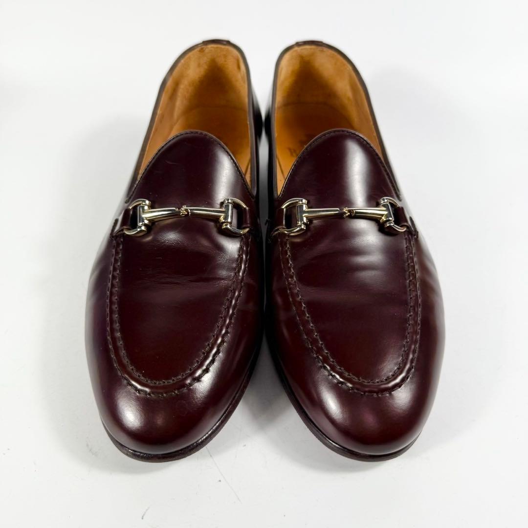 【未使用級】Berwick 　バーウィック　ビットローファー(42)革靴　茶