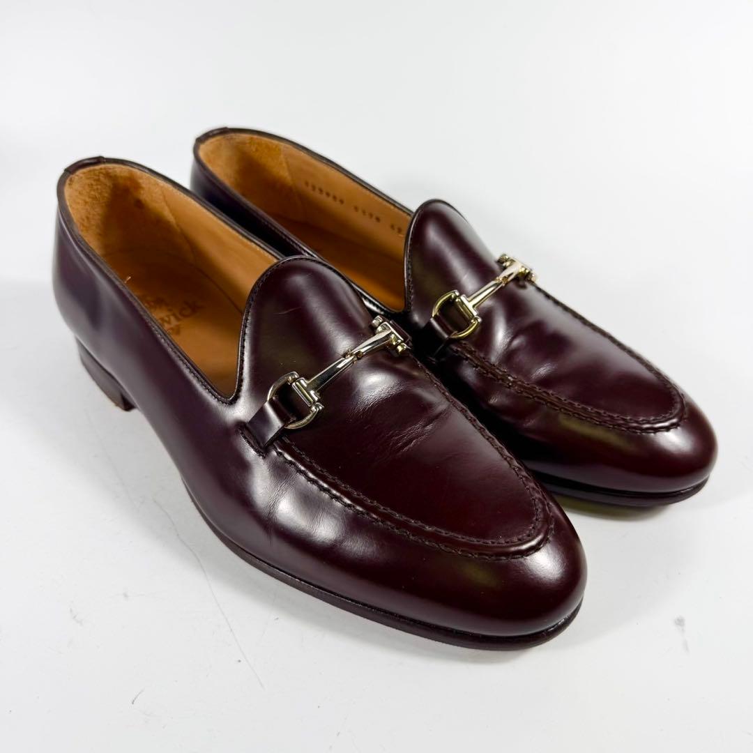 【未使用級】Berwick 　バーウィック　ビットローファー(42)革靴　茶